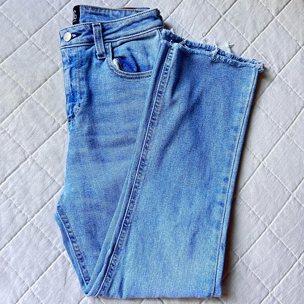 BDG Kick flare high rise cropped jeans